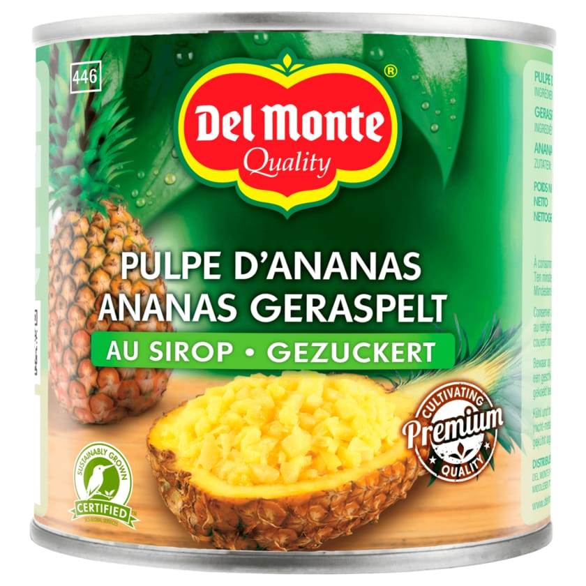 Del Monte Ananas geraspelt gezuckert 278g